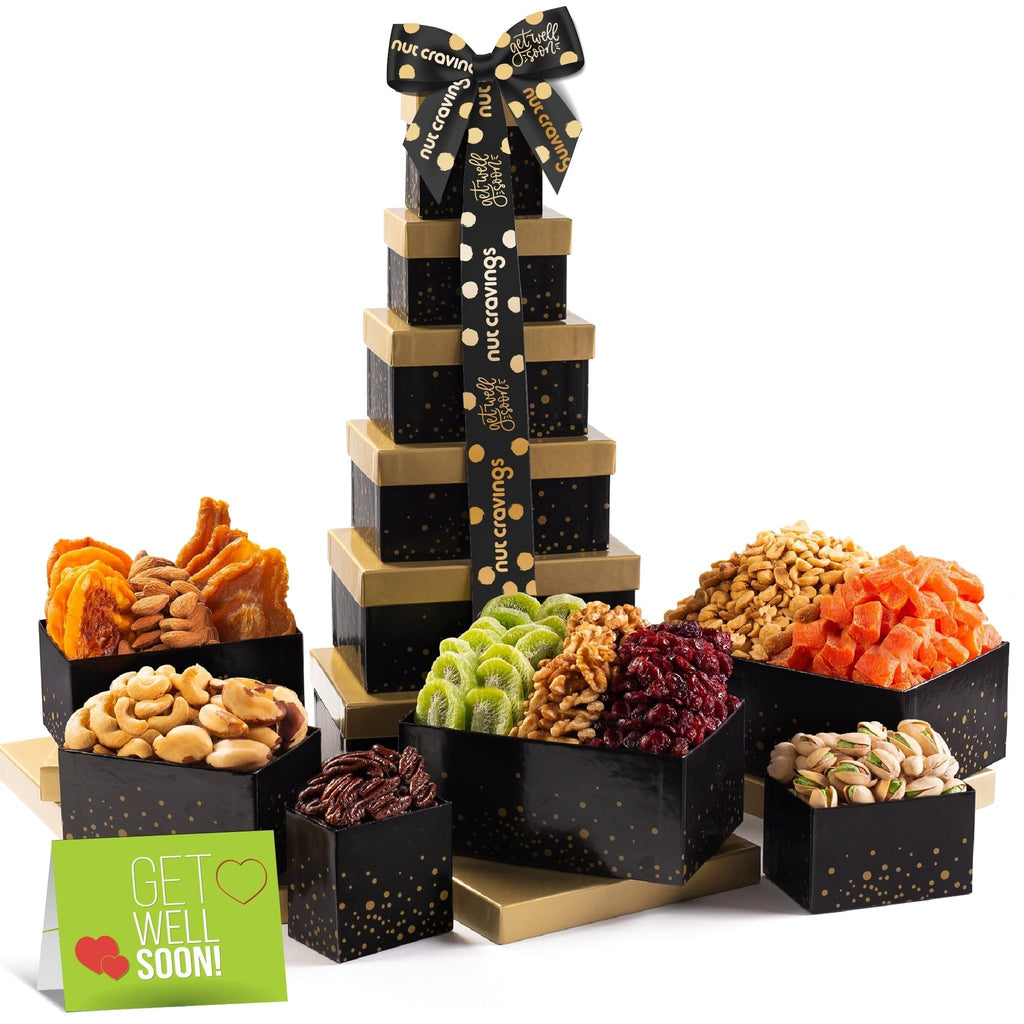 Get Well Soon Dried Fruit & Nuts Tower NCG100046