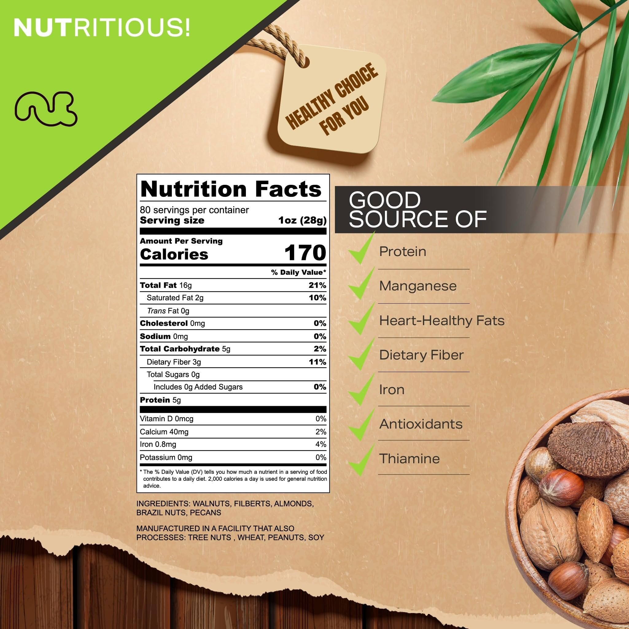 Mixed Nuts (In Shell)