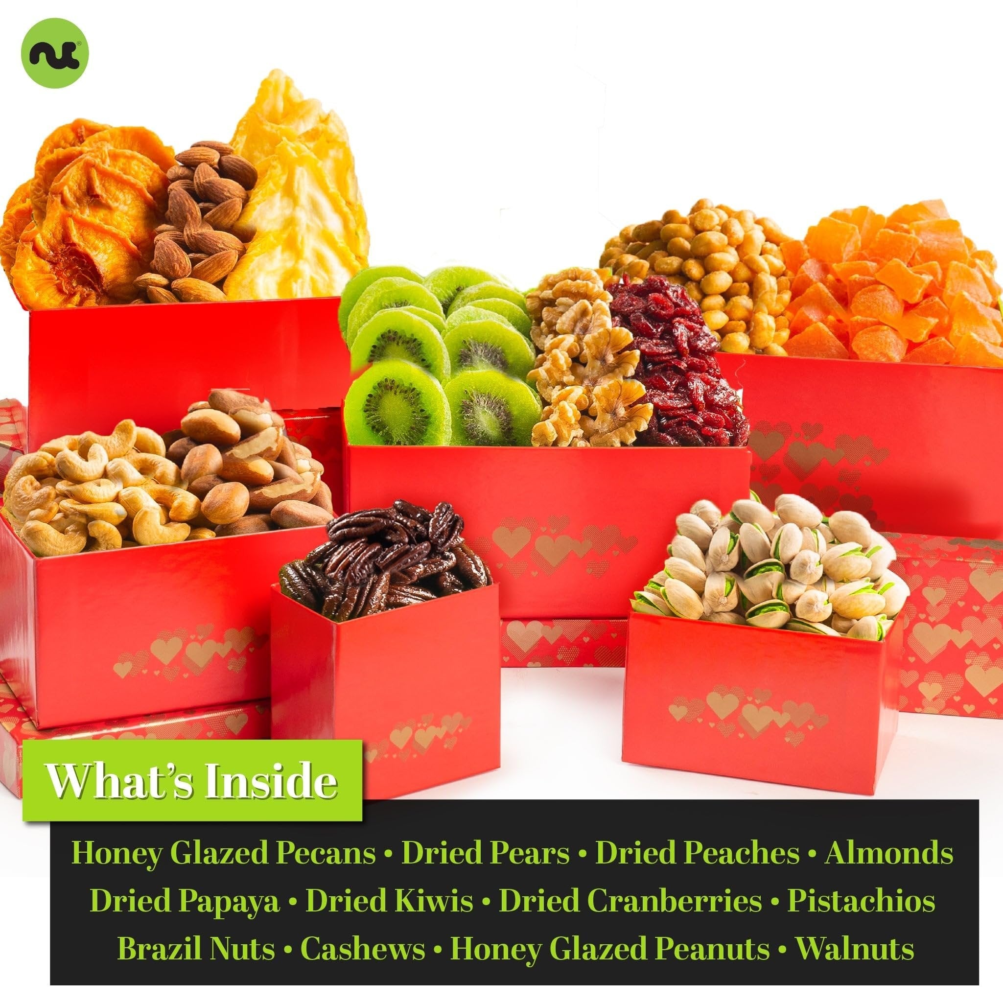 Red Heart Holiday Fruit & Nut Gift Tower NCG100027