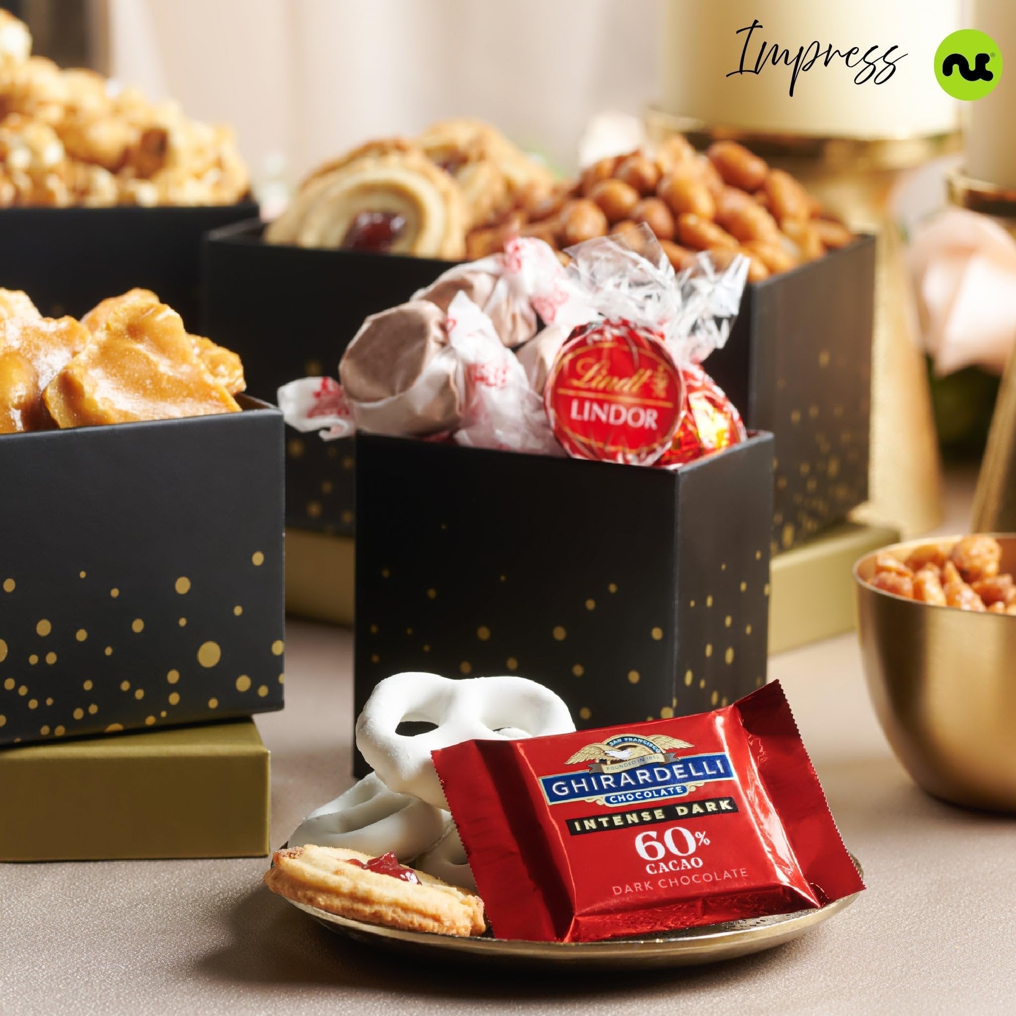 Black & Gold 5 Tier Sweets Tower NCG100070