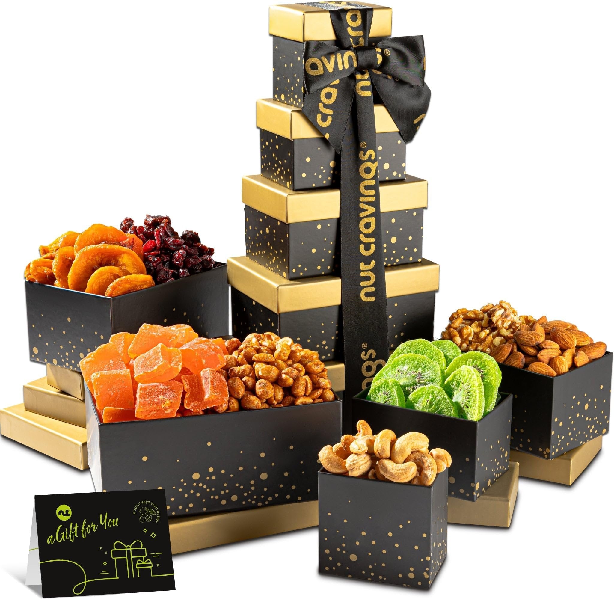 Black Ribbon Nut & Fruit 5 Tier Tower NCG100069