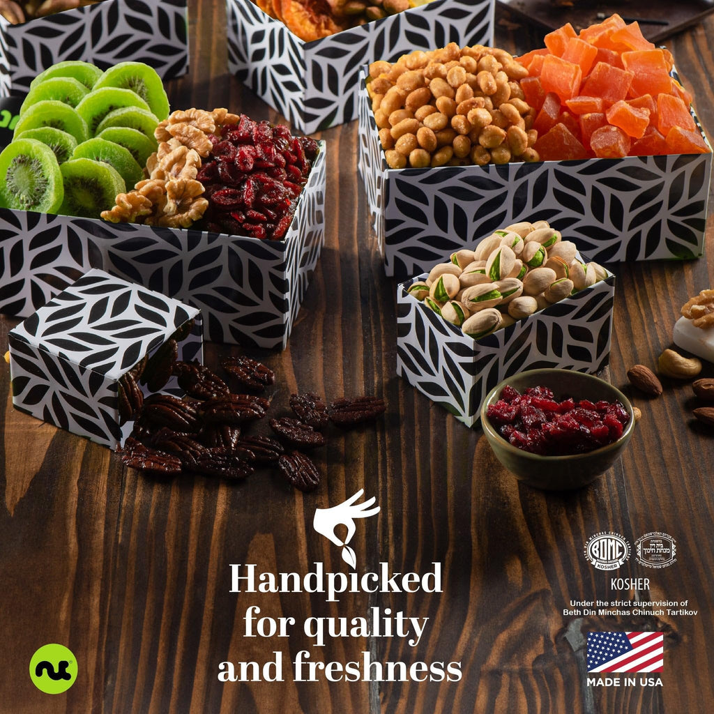 Leaf Pattern Fruit & Nut Gift Tower NCG100018