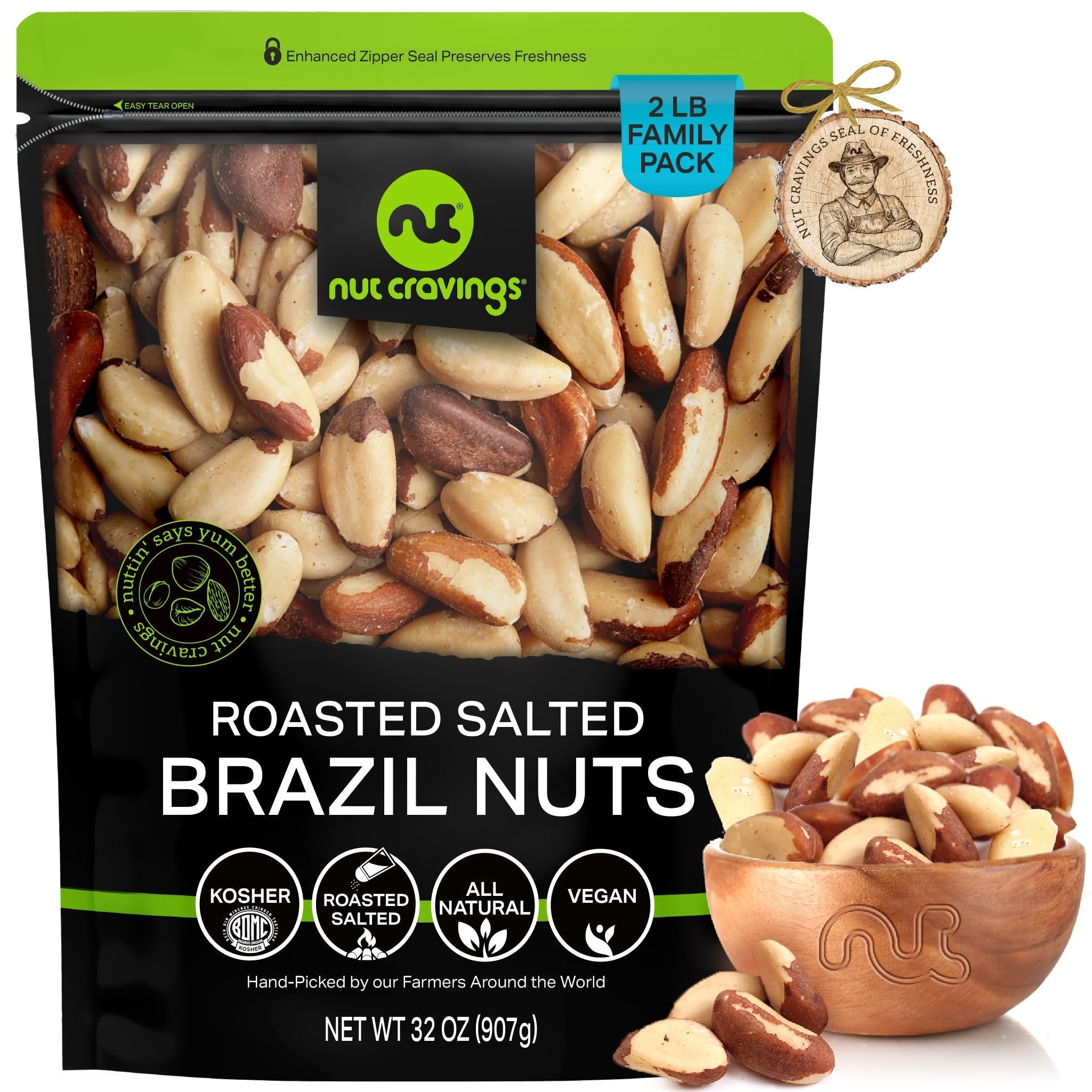 Roasted & Salted Brazil Nuts