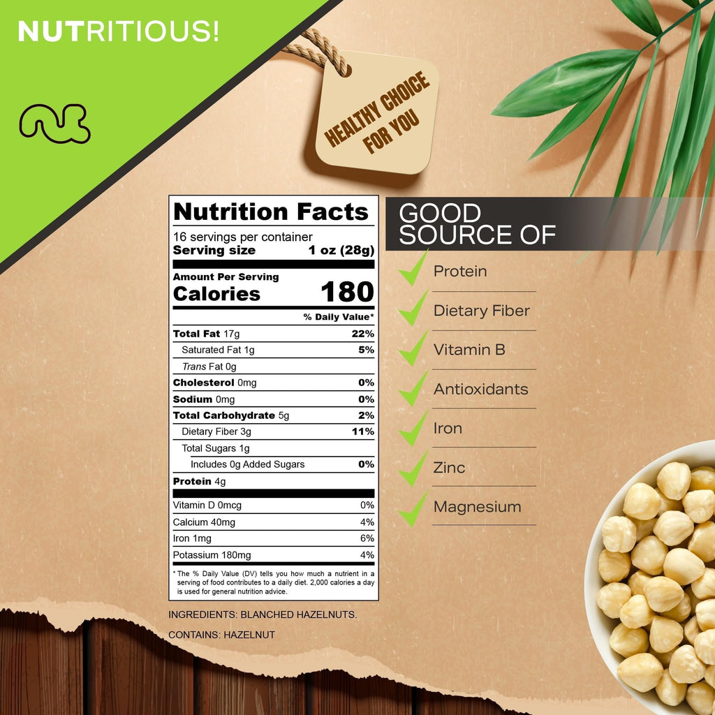 Raw Blanched Hazelnuts