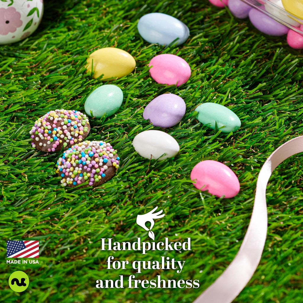 Easter Candies & Mixed Nuts Gift Basket in Red & Gold Box