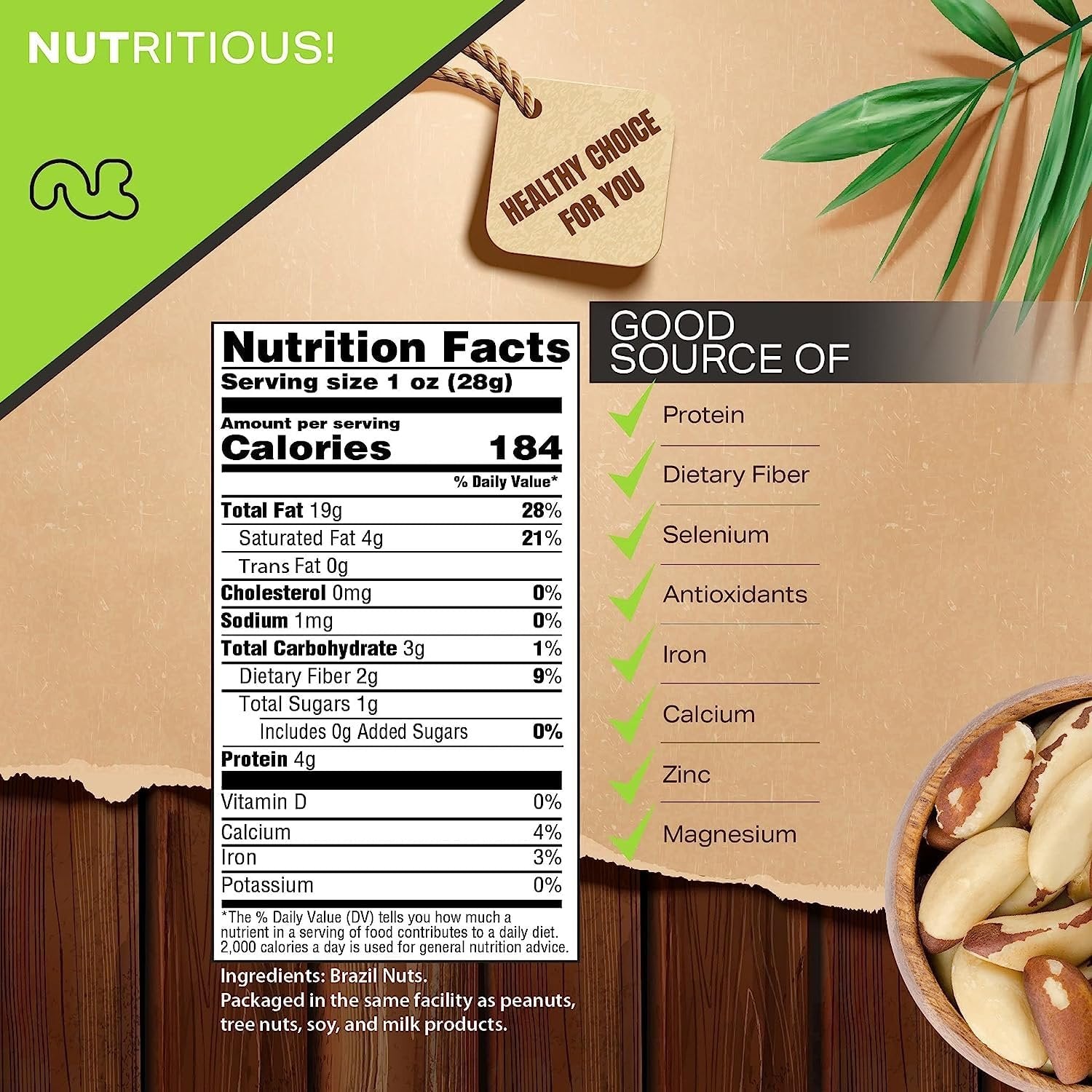 Raw Brazil Nuts (16oz - 2 Pack)