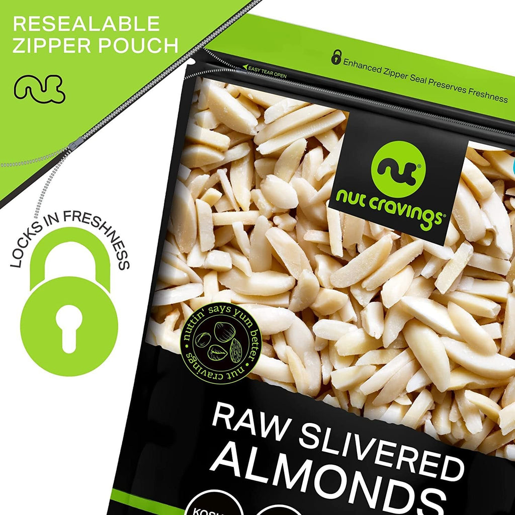 Raw Slivered Almonds, Unsalted