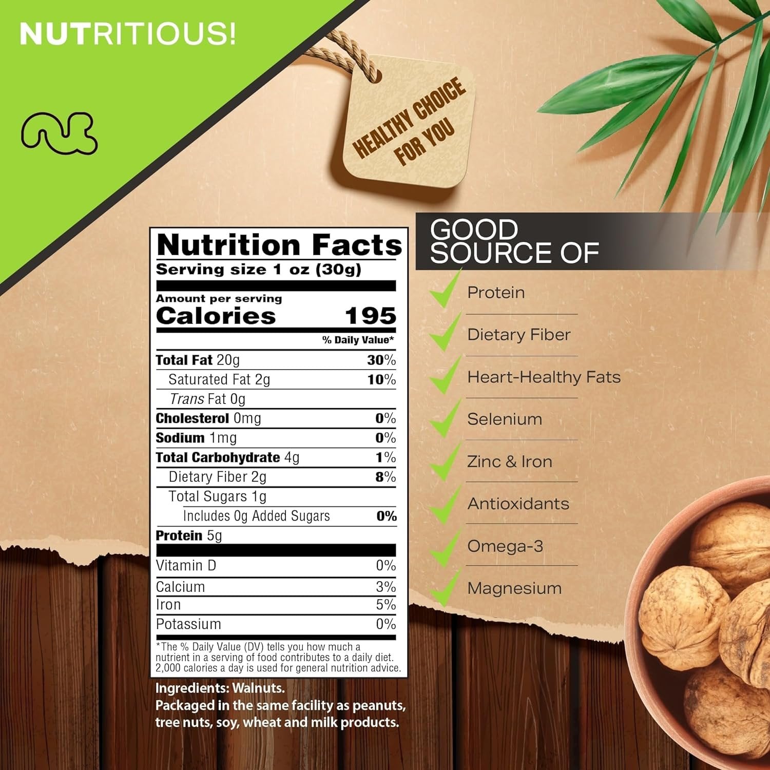 Raw Walnuts In Shell