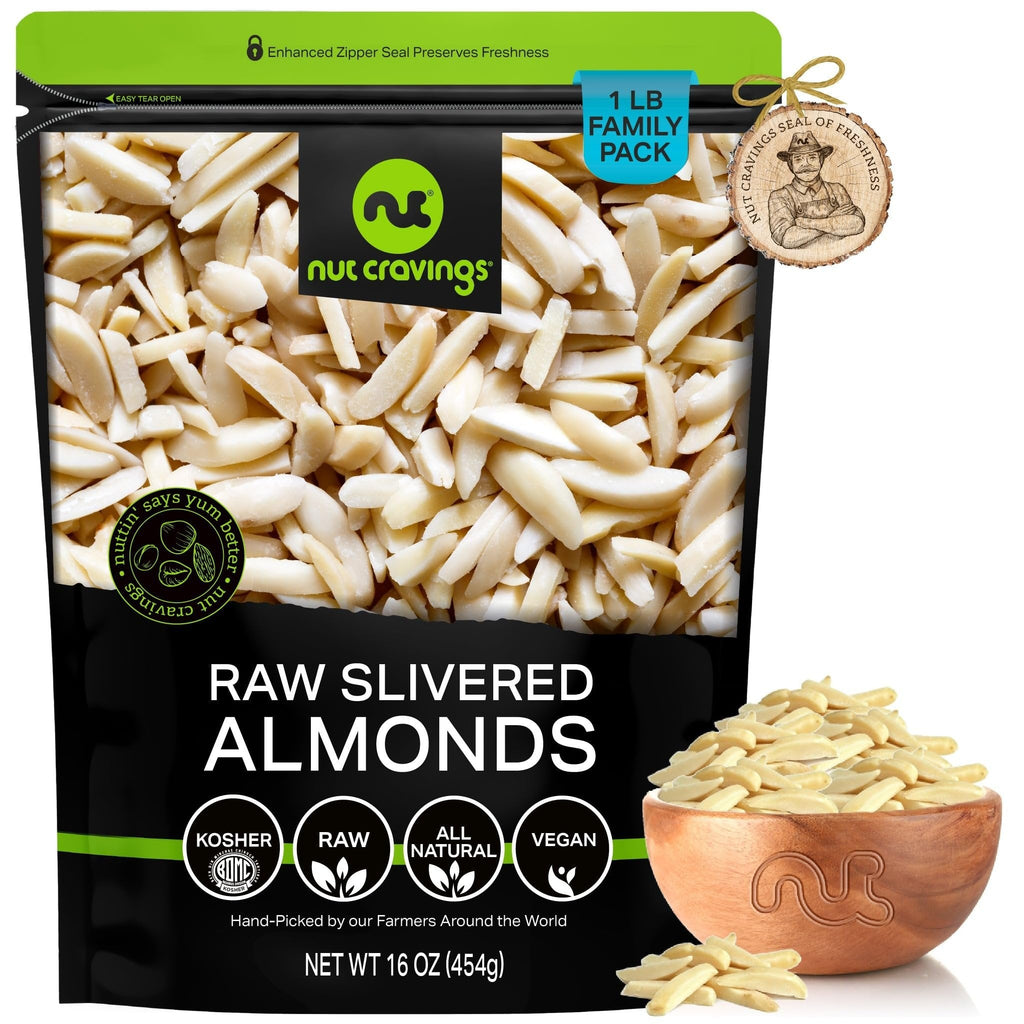 Raw Slivered Almonds, Unsalted