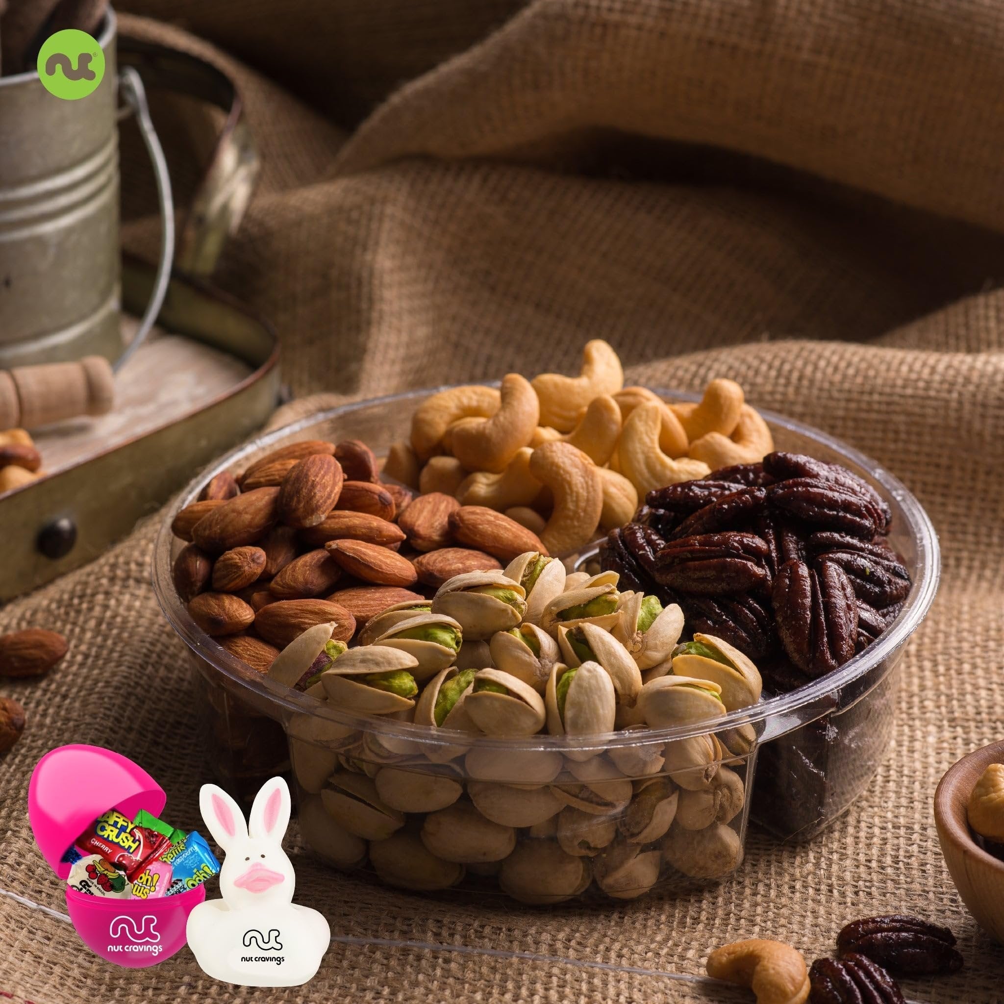 Easter Mixed Nuts & Candies Gift Basket