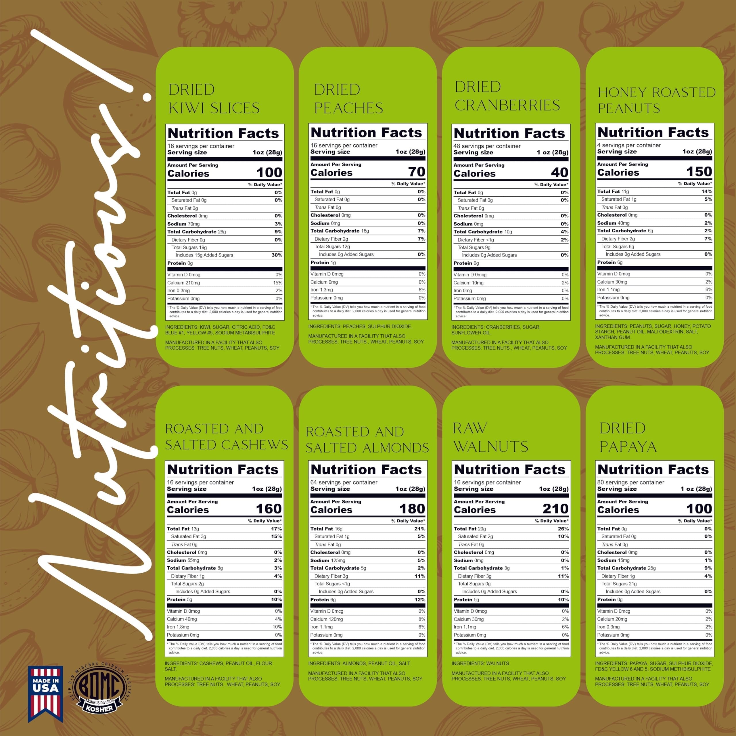 Black Ribbon Nut & Fruit 5 Tier Tower NCG100069