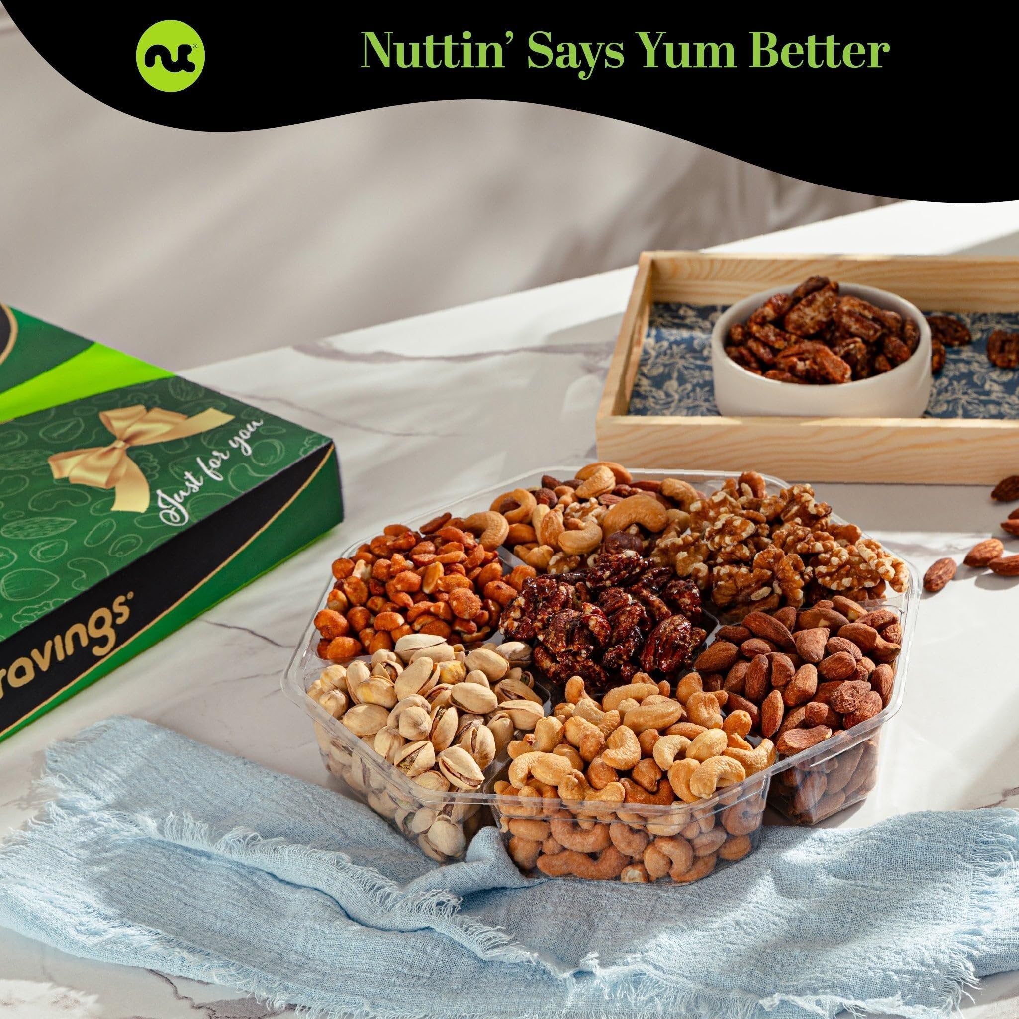 Green Box Nut Sectional Tray X-Large NCG100040