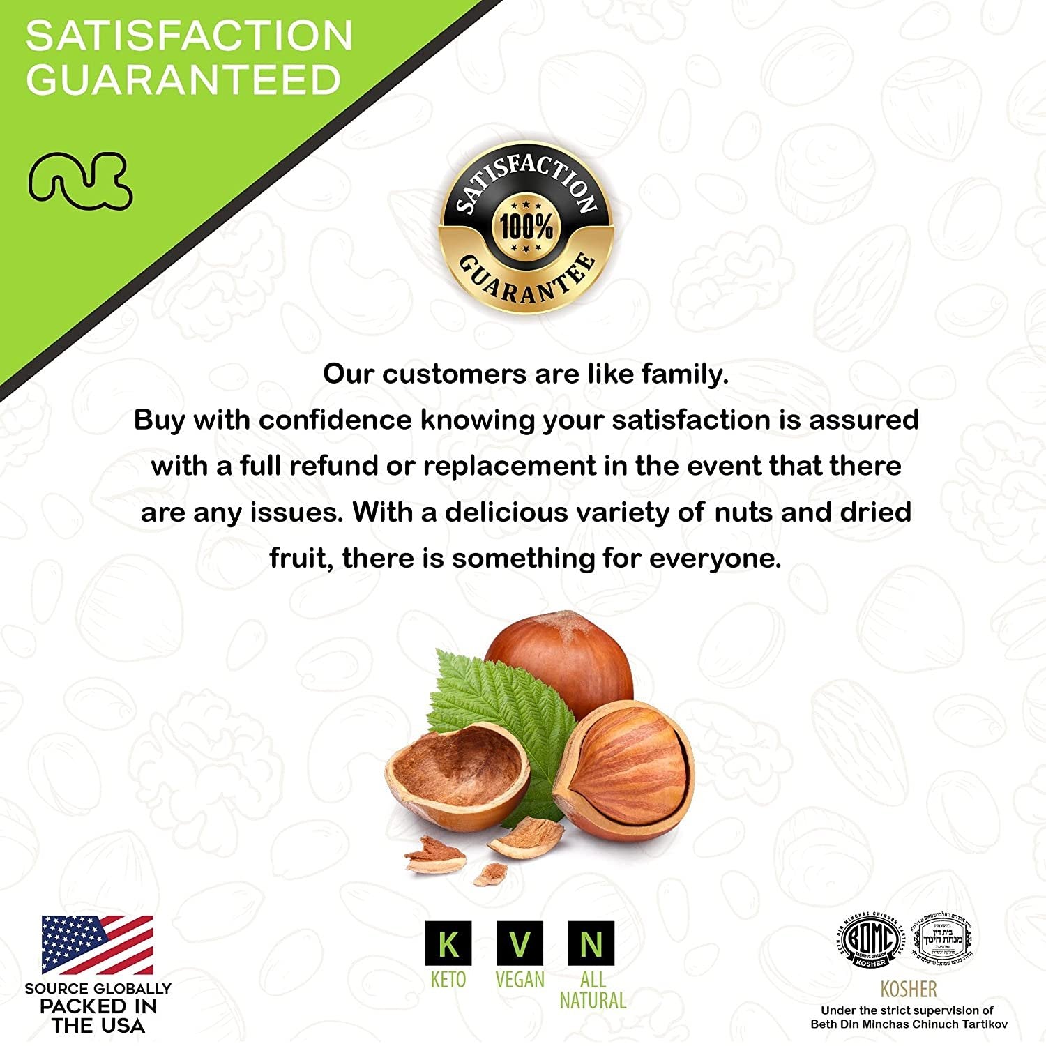 Raw Blanched Hazelnuts