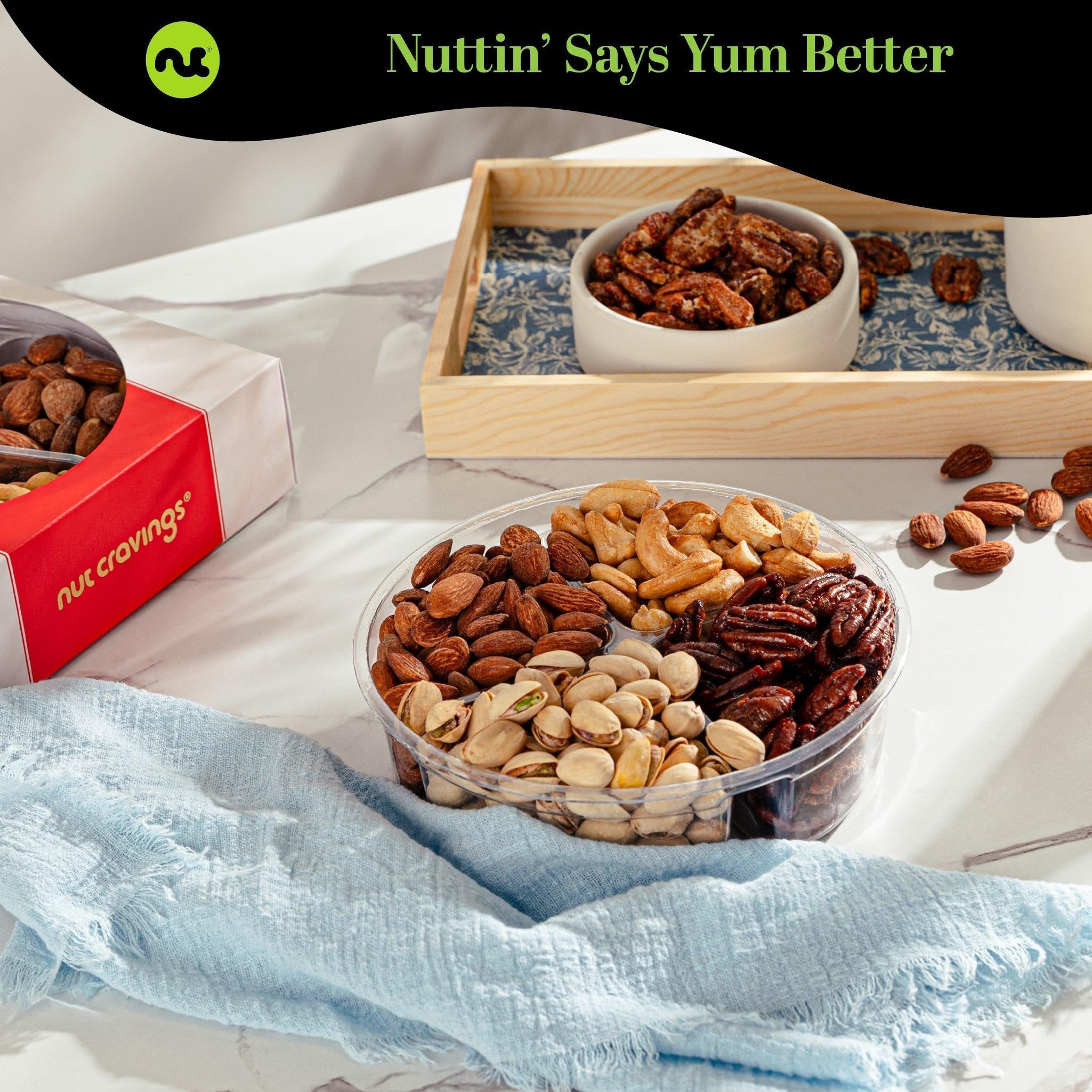 Red Box Nut Sectional Gift Tray Large NCG100001