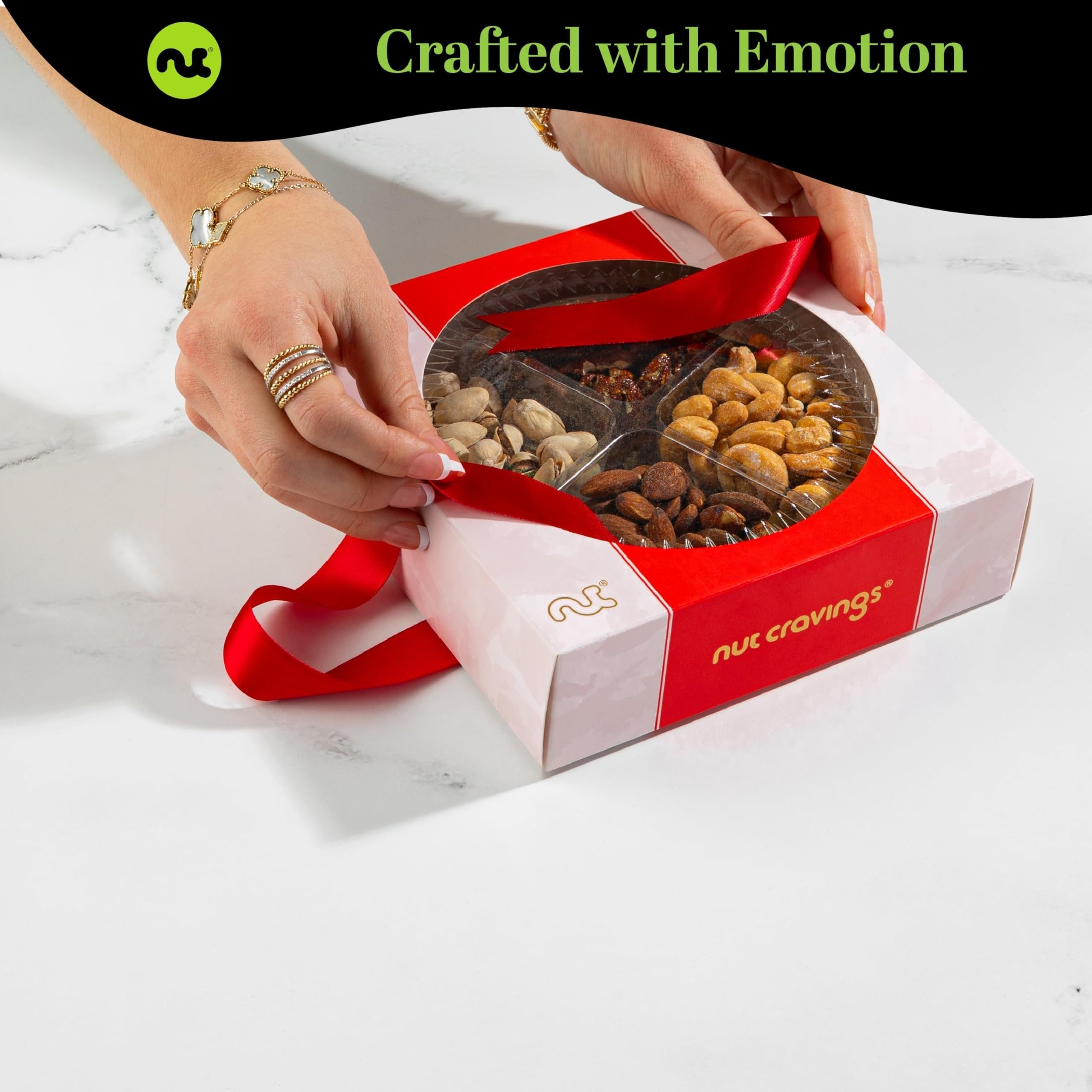 Red Box Nut Sectional Gift Tray Large NCG100001