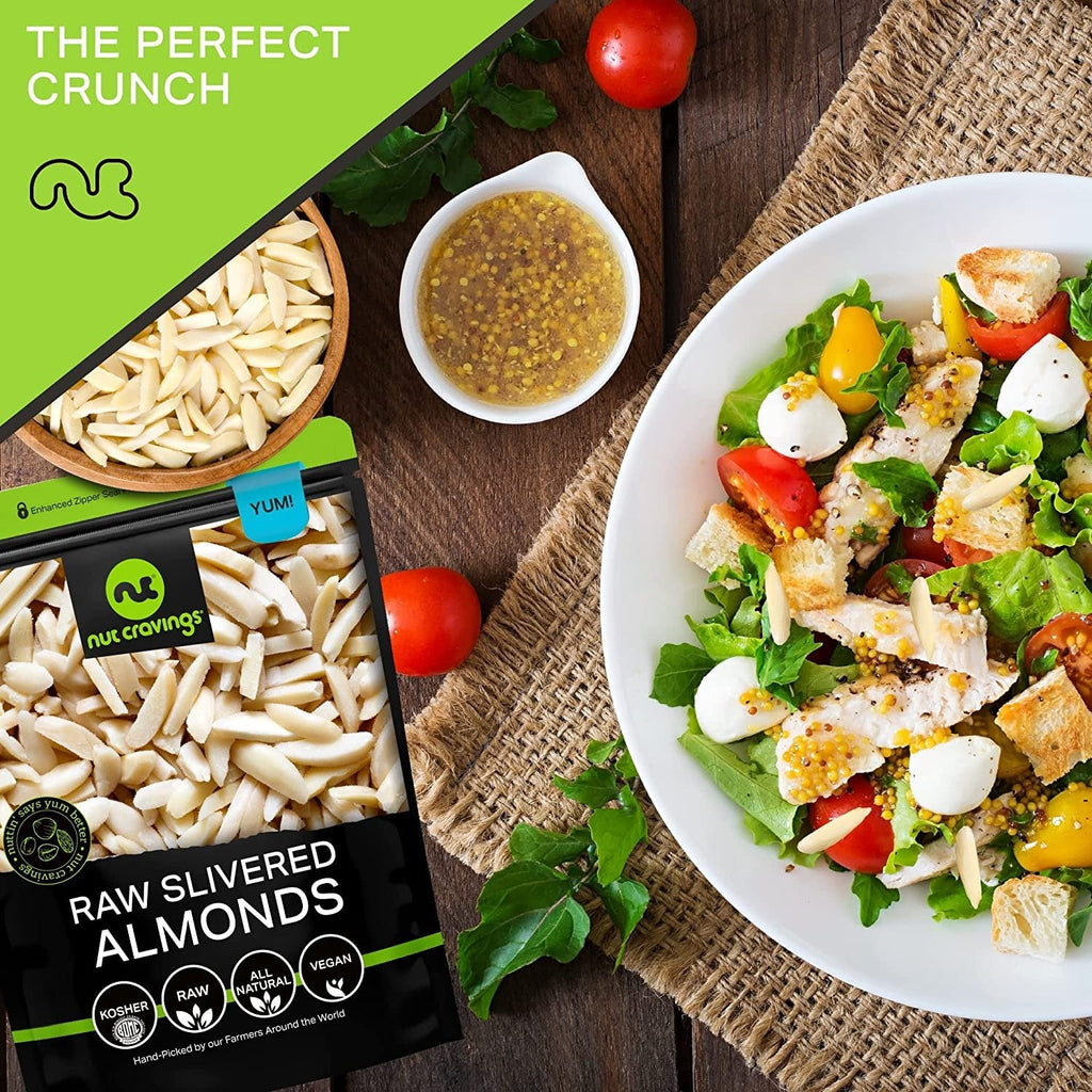 Raw Slivered Almonds, Unsalted