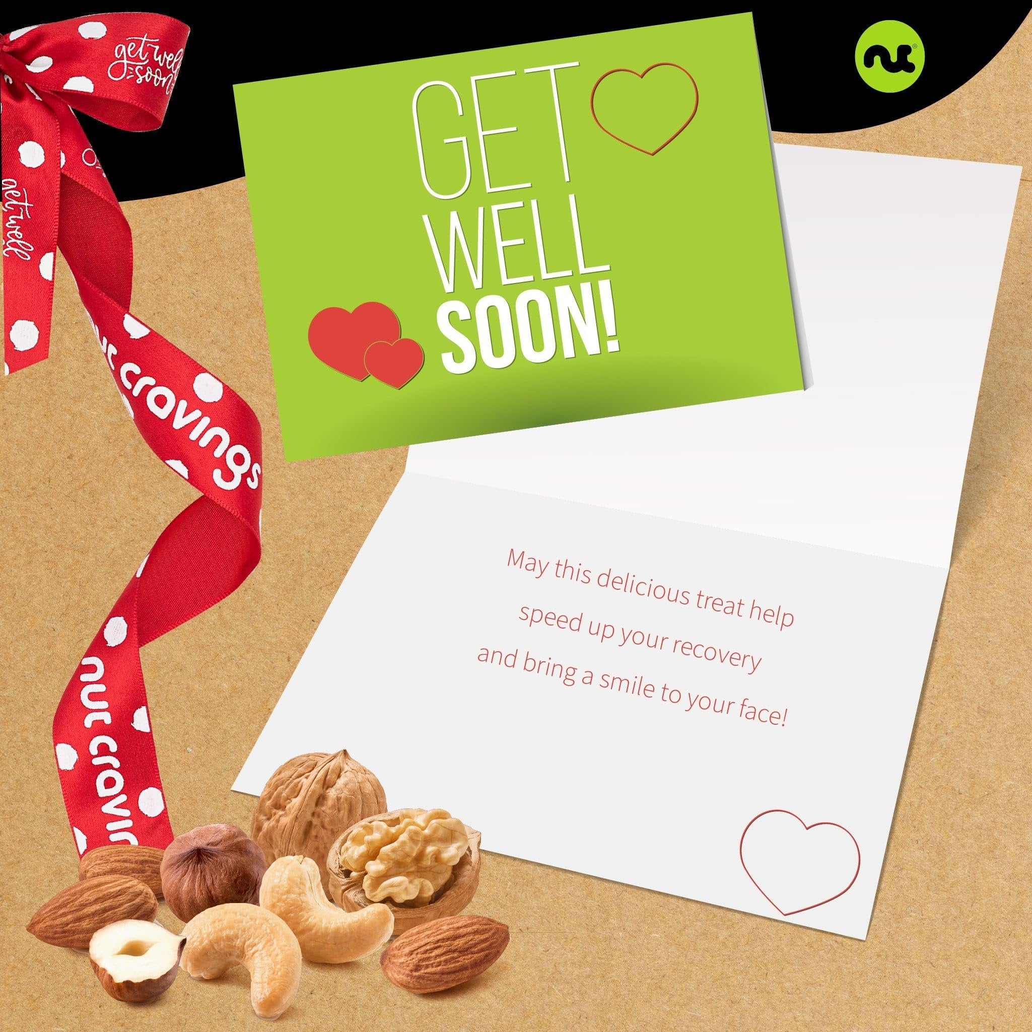 Get Well Soon Nuts Sectional Box Large NCG100043