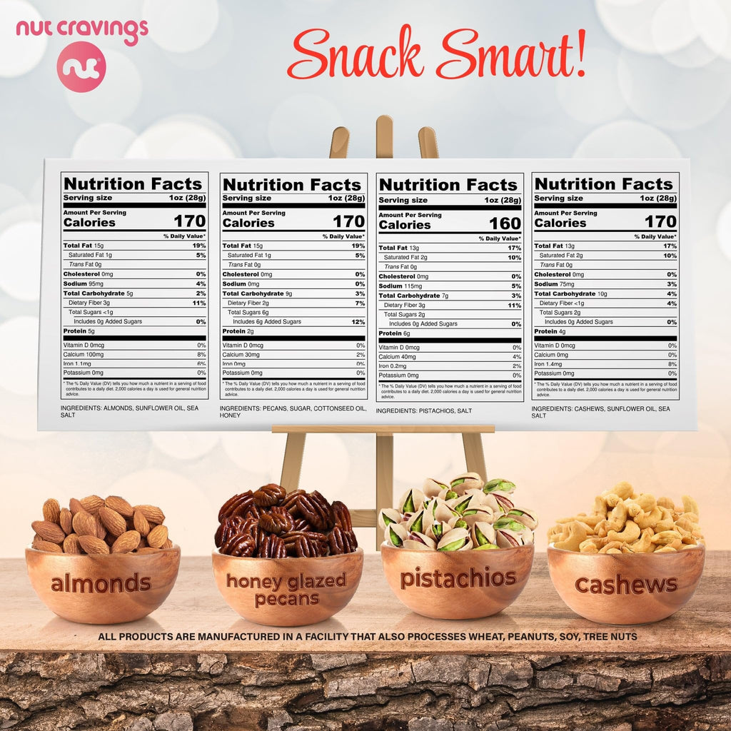 Nuts Gift Basket in Heart Box (4 Piece Assortment) NCG100052