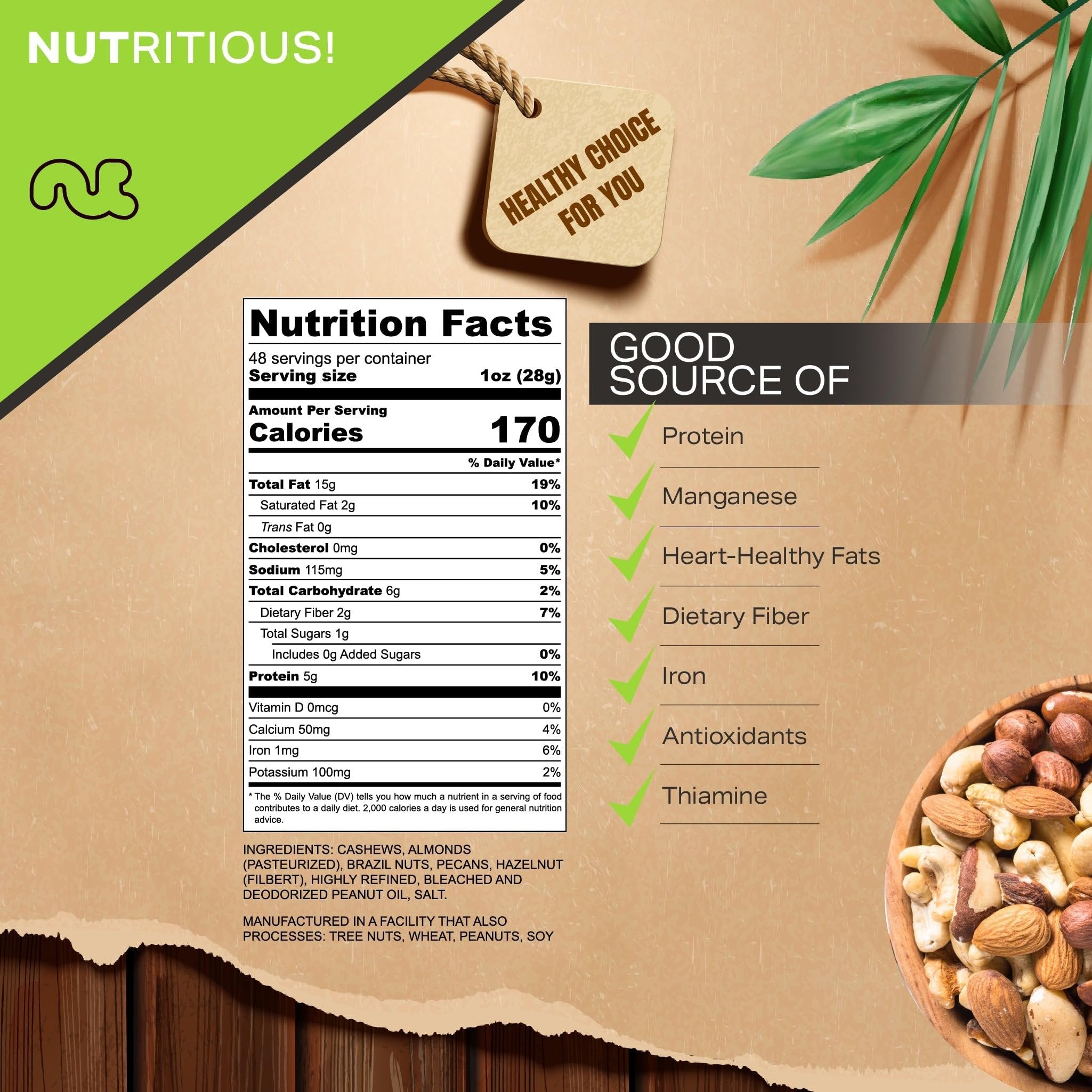 Roasted Salted Mixed Nuts