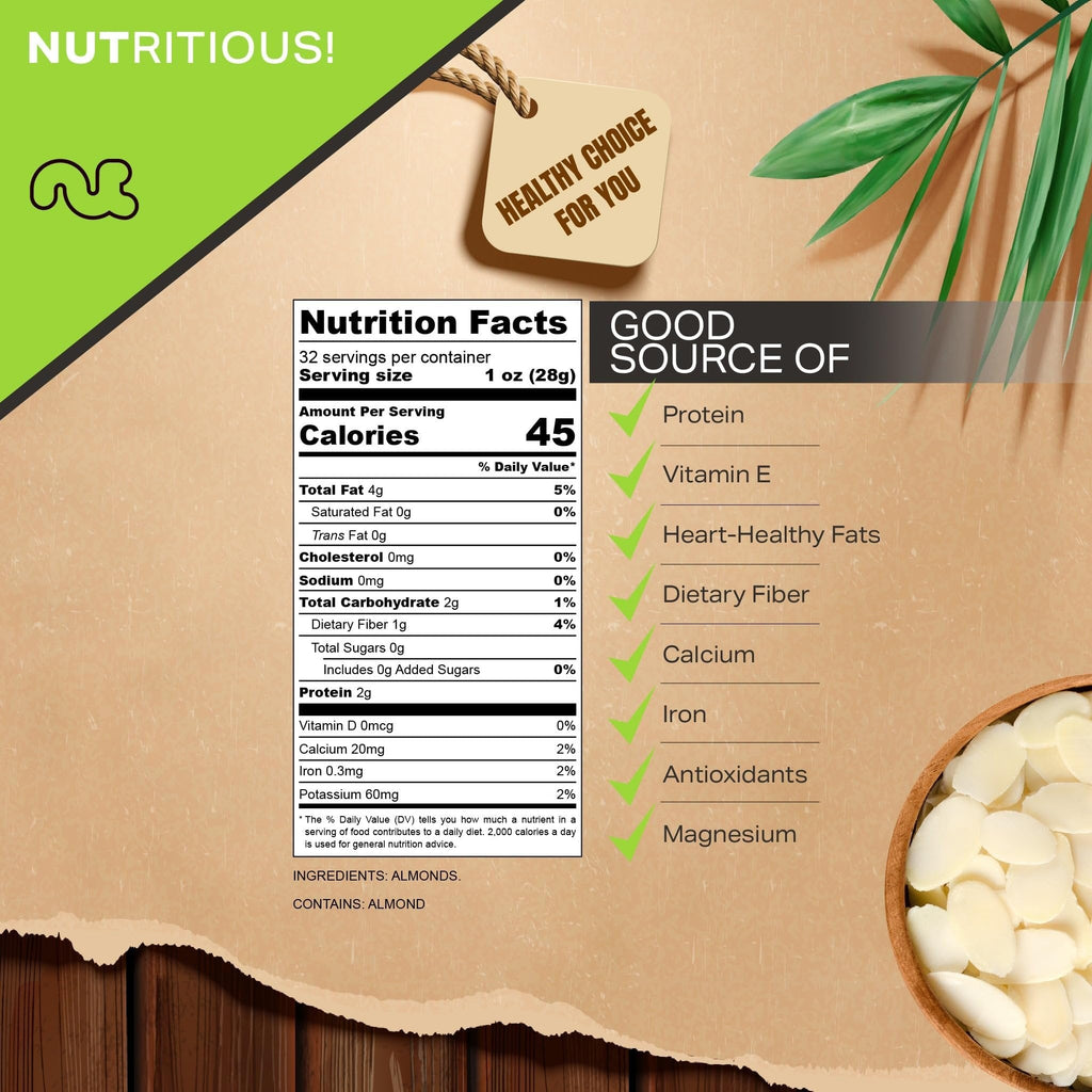 Raw Sliced Blanched Almonds