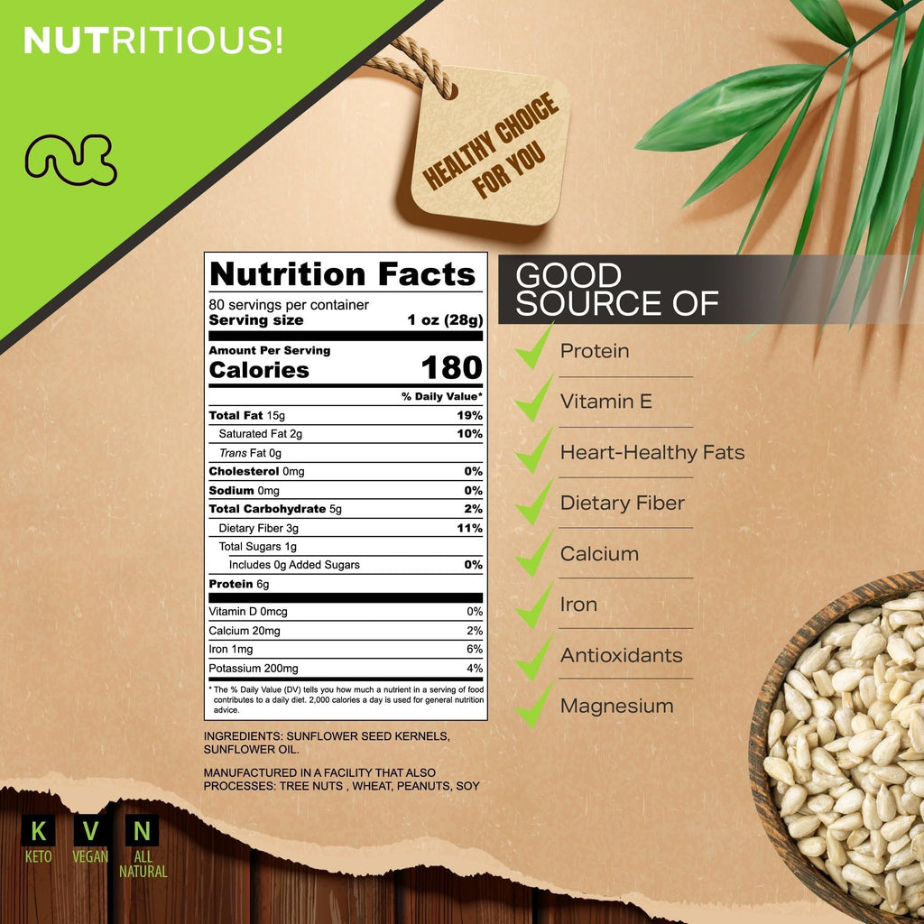 Roasted Sunflower Seeds Unsalted