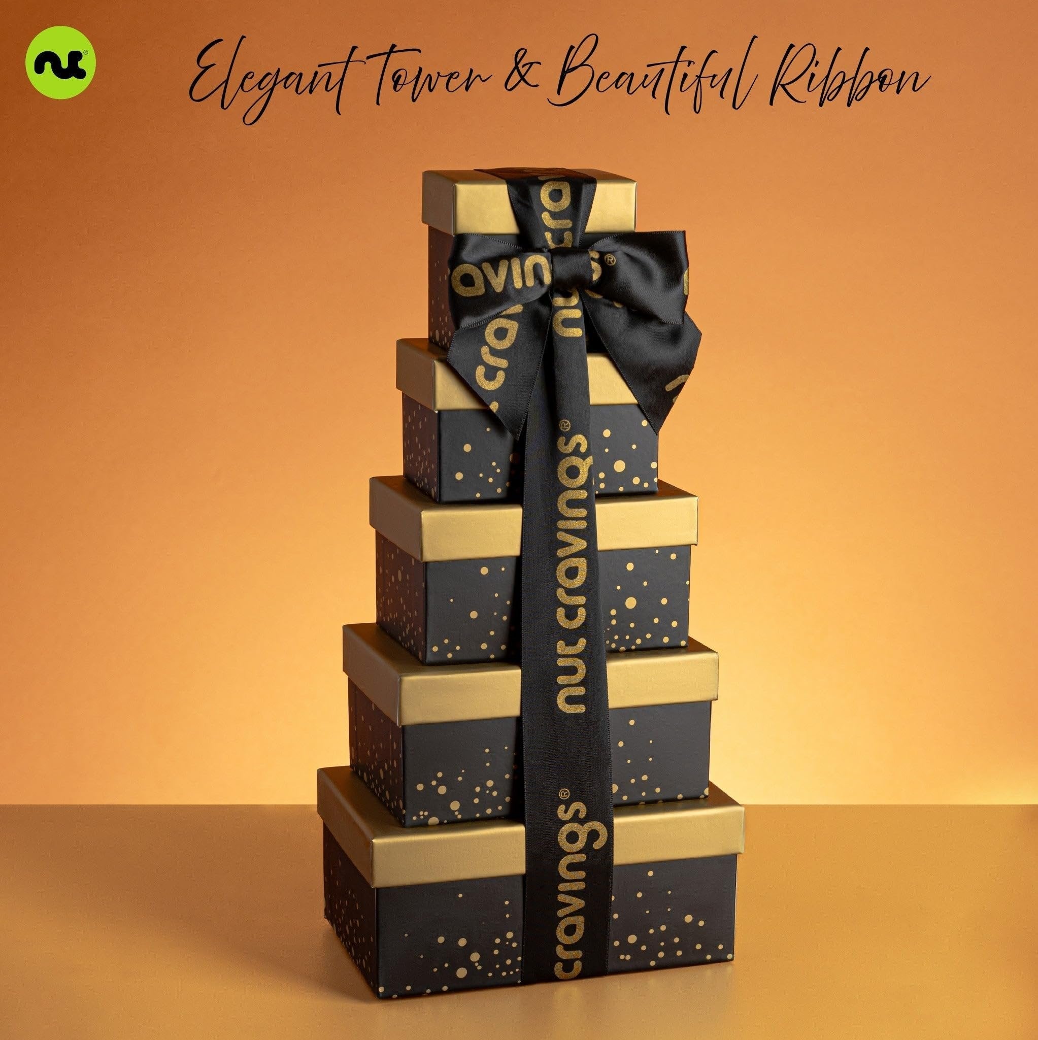 Black & Gold 5 Tier Sweets Tower NCG100070