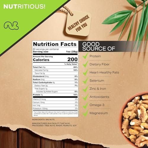 Raw Walnuts Halves & Pieces