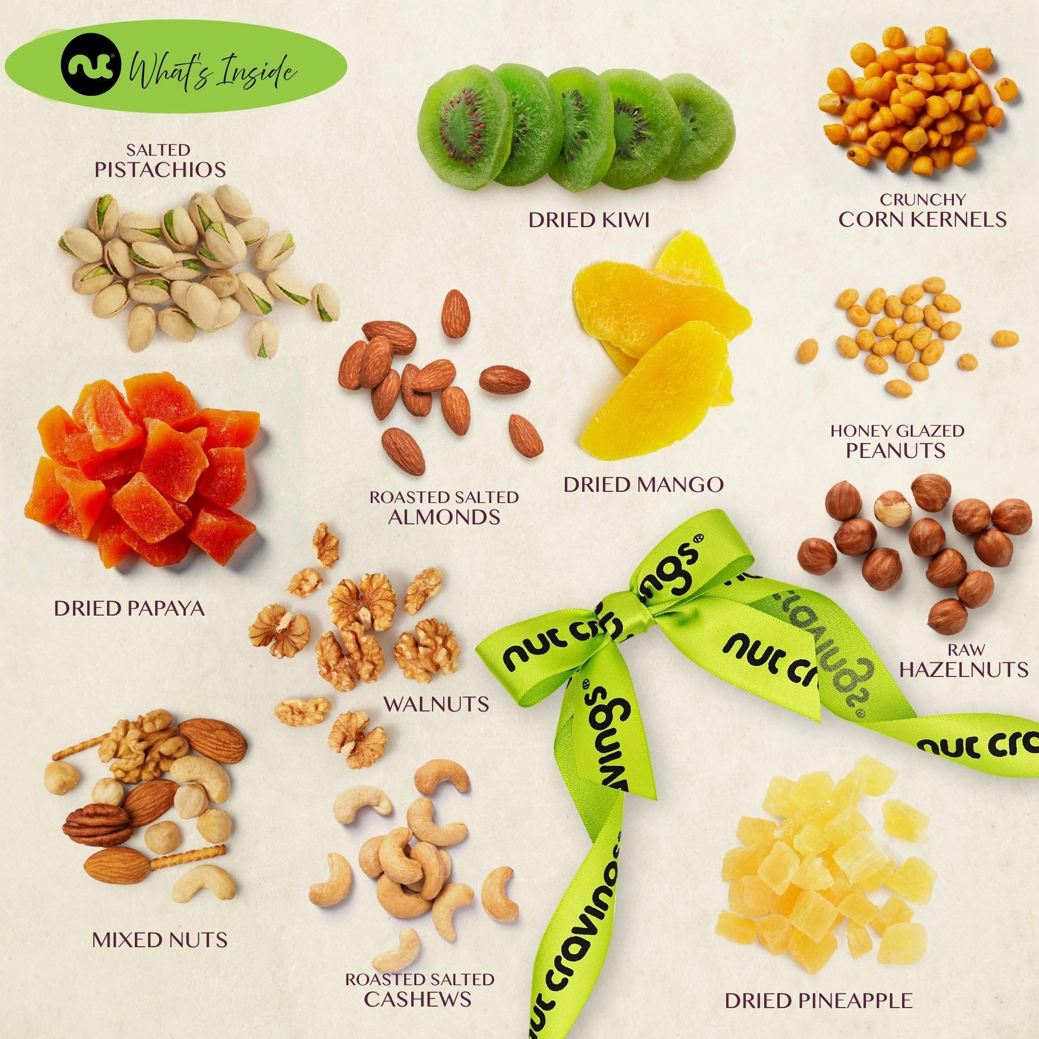 Mixed Nuts & Dried Fruit Wood Tray NCG100021