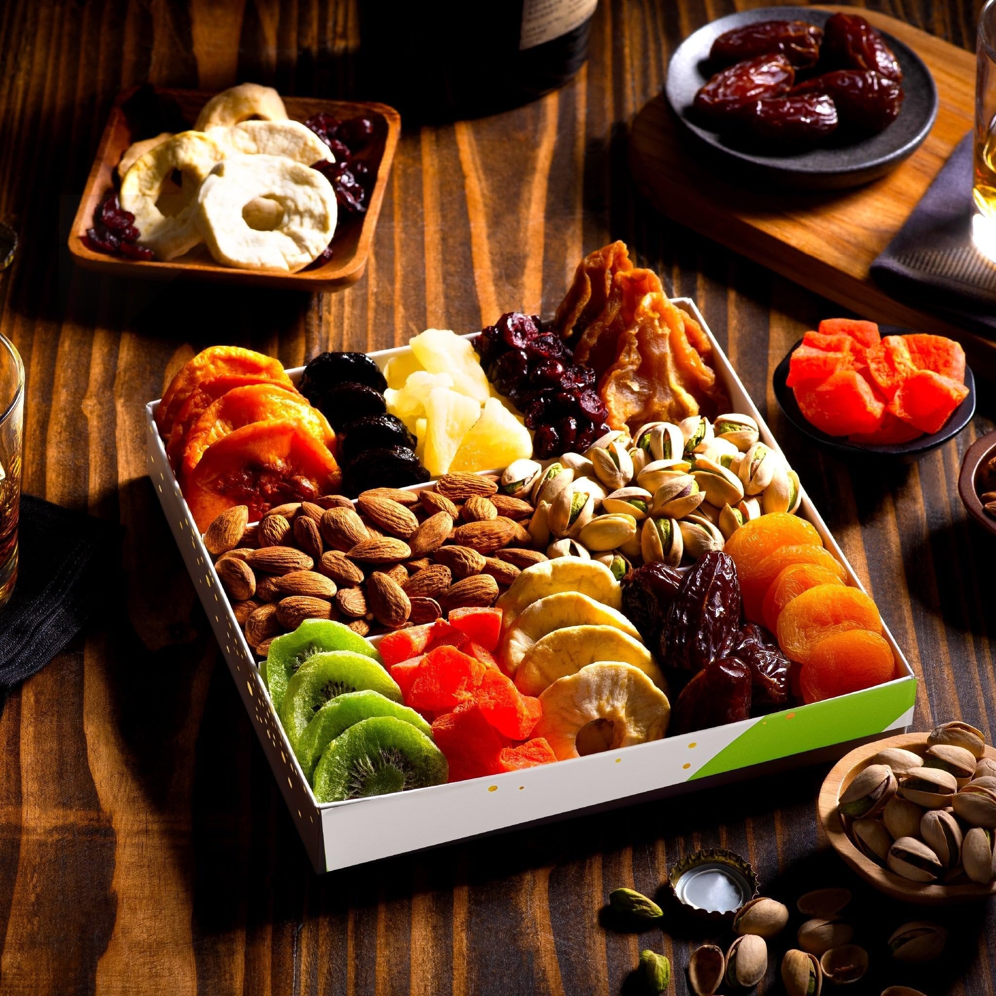 Mixed Nuts & Fruits Sectional Gift Box NCG100013