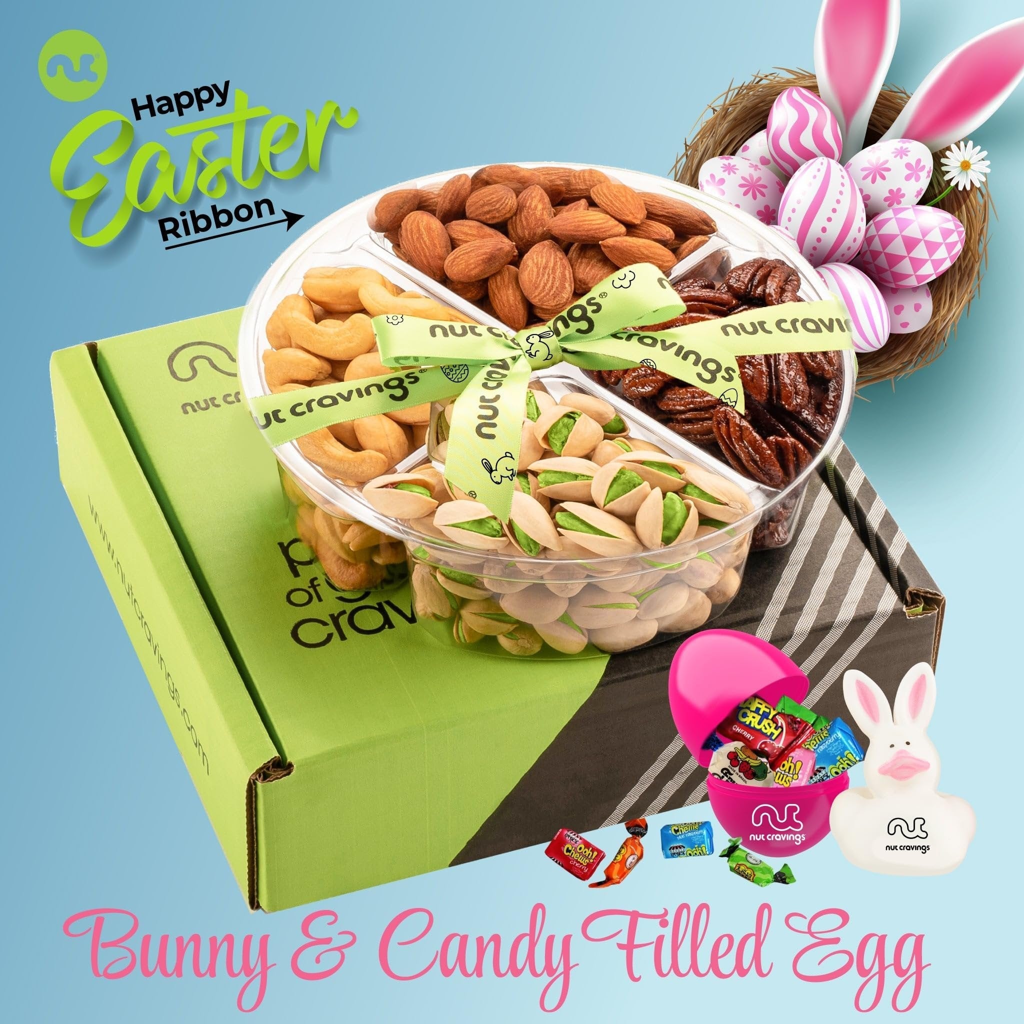 Easter Mixed Nuts & Candies Gift Basket
