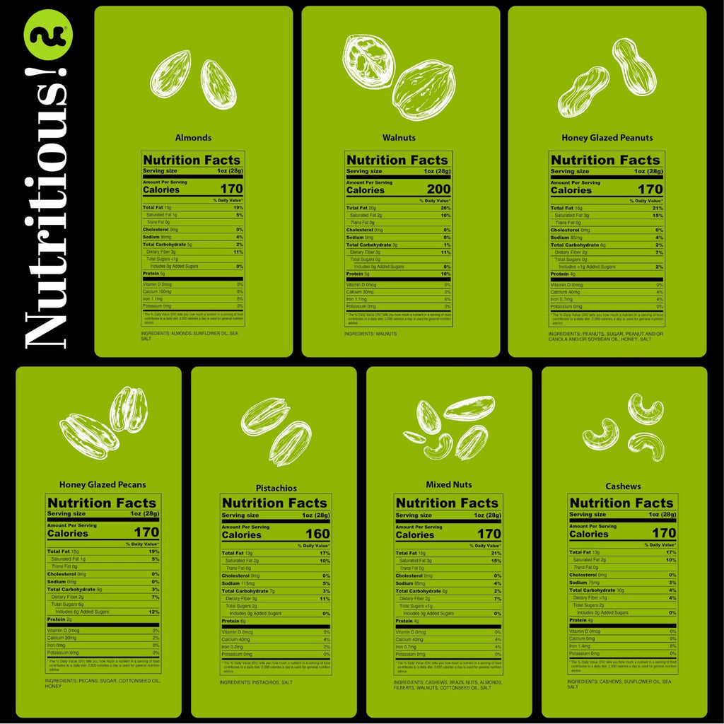 Green Ribbon Nut Sectional Tray X-Large NCG100009