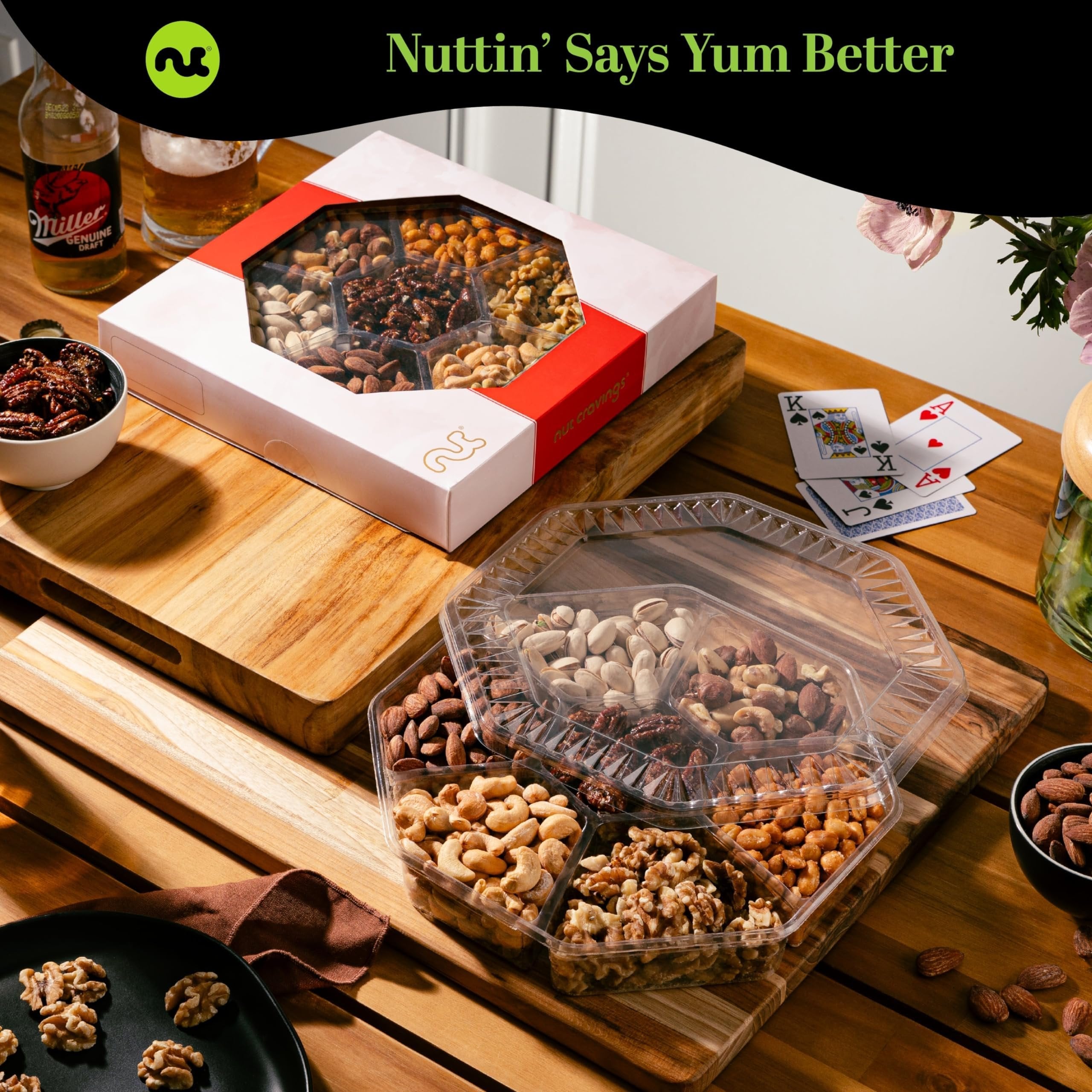 Red Box Nut Sectional Gift Tray X-Large NCG100003