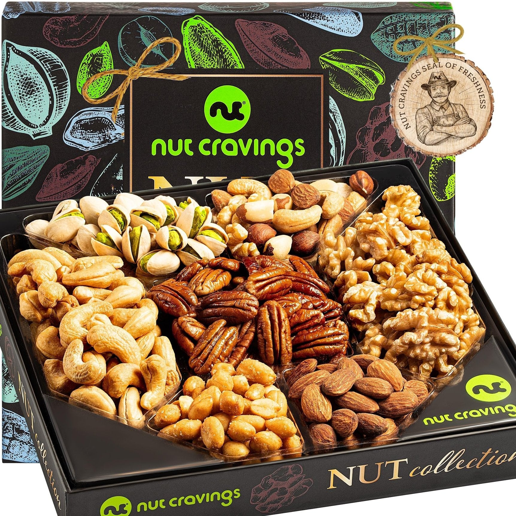 Nuts Collection Gift Box Basket (7 Assortment) NCG100055