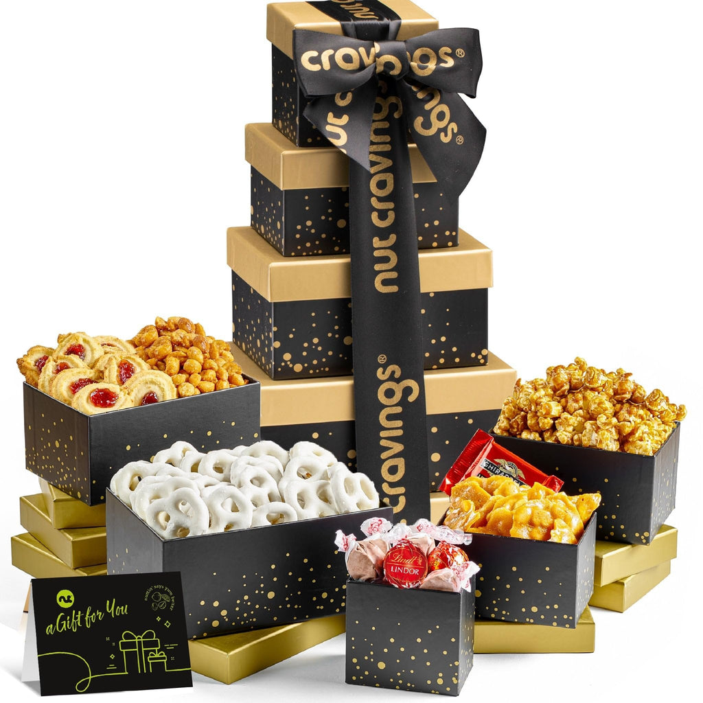Black & Gold 5 Tier Sweets Tower NCG100070