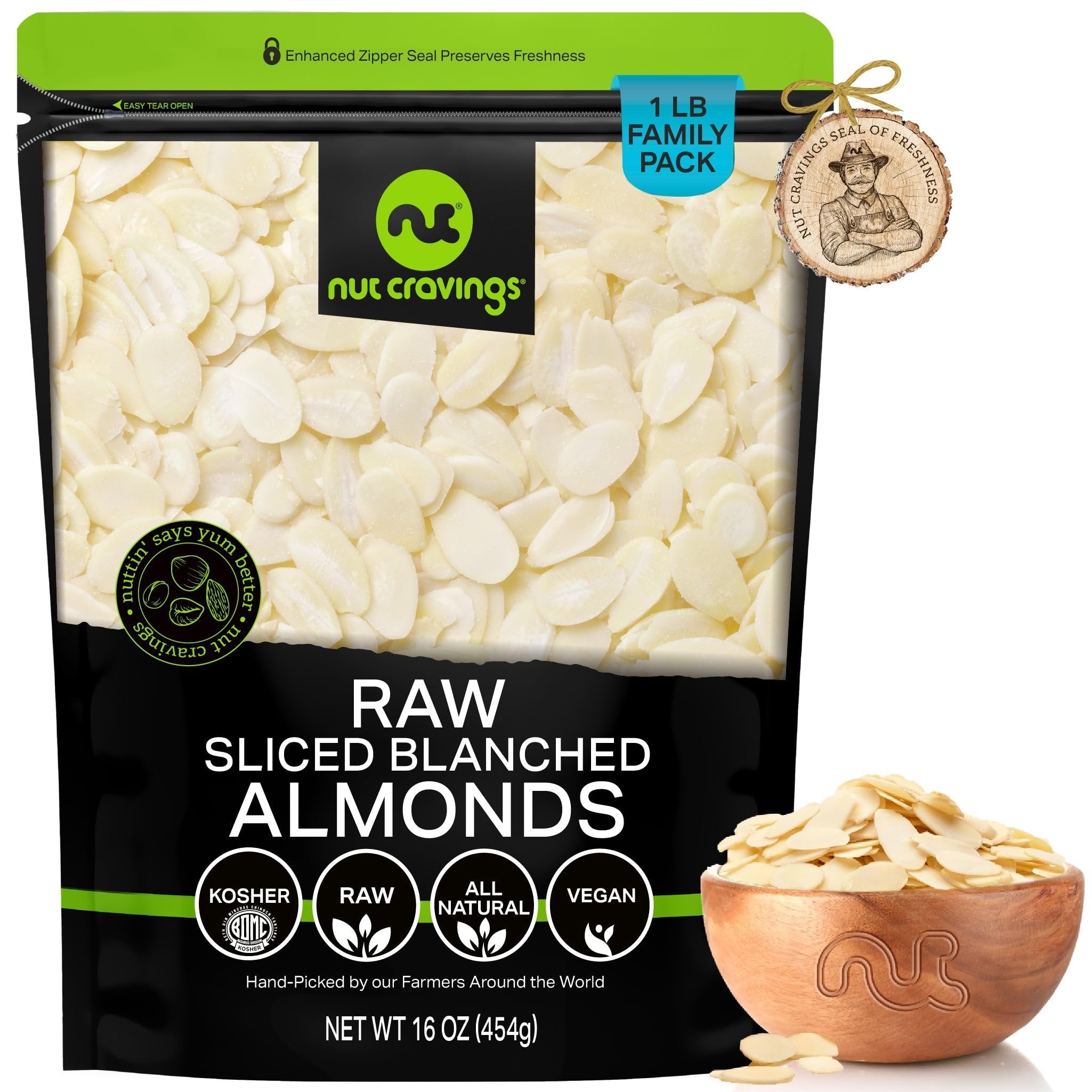 Raw Sliced Blanched Almonds
