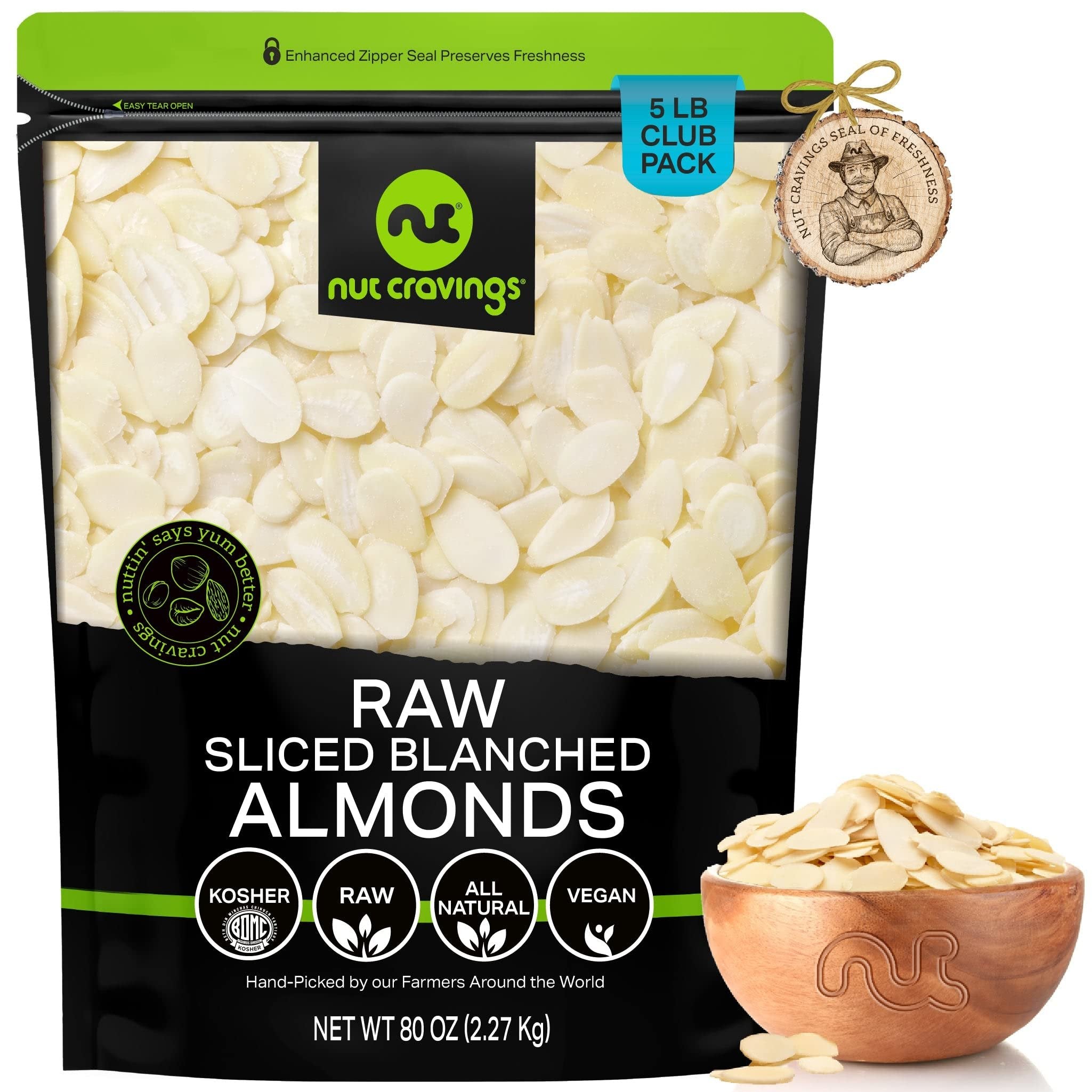 Raw Sliced Blanched Almonds