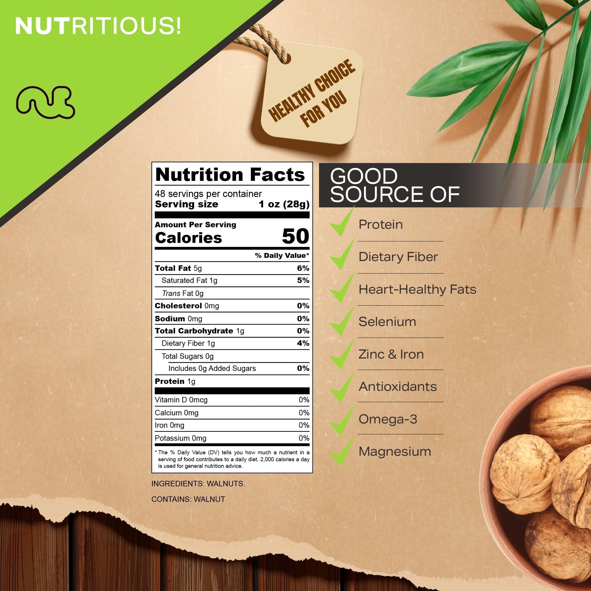 Raw Walnuts In Shell