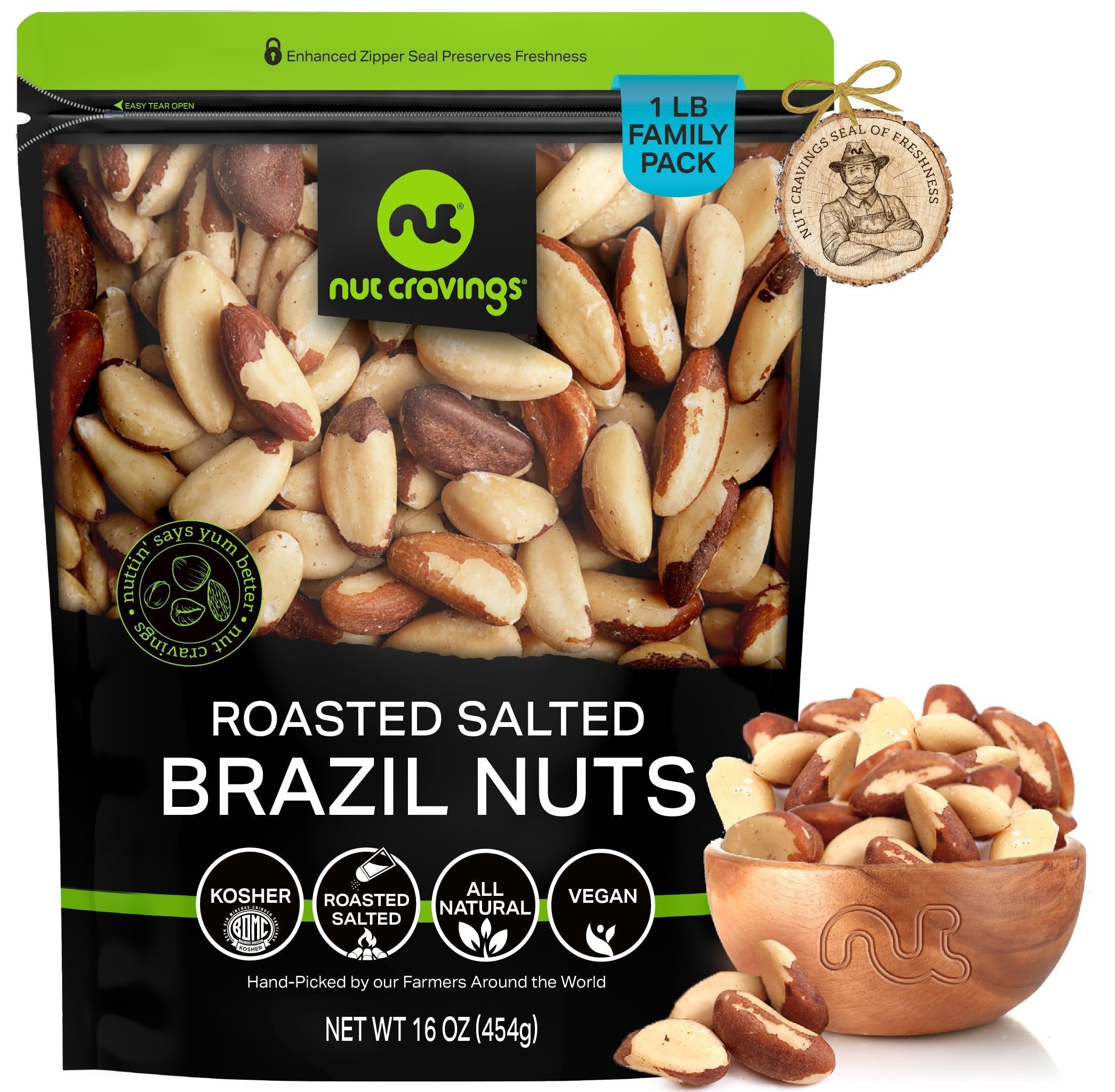 Roasted & Salted Brazil Nuts